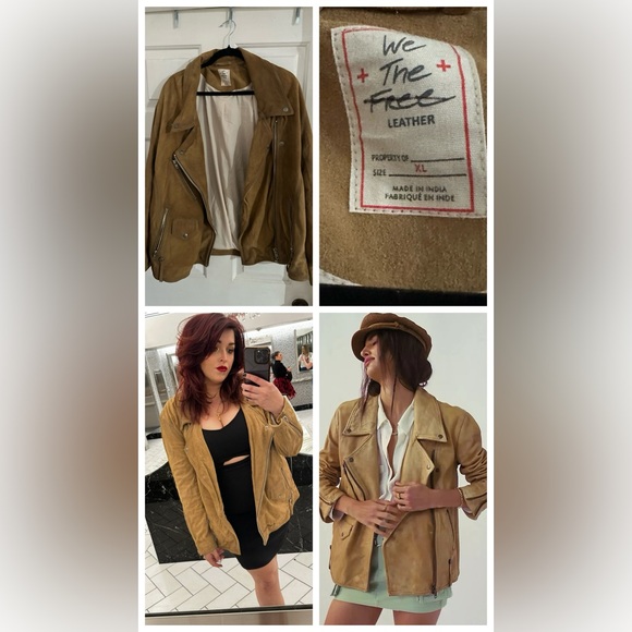 Free People XL moto jacket hey jealousy - Picture 1 of 6